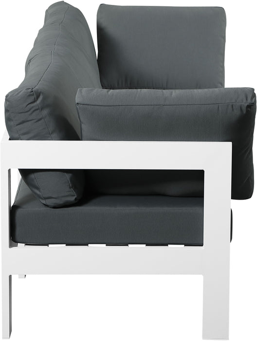 Nizuc - Outdoor Patio 3 Seat Modular Sofa With White Frame - Simple Home Plus