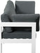 Nizuc - Outdoor Patio 3 Seat Modular Sofa With White Frame - Simple Home Plus