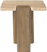 Ravenna - Genuine Fabric Travertine And Oak Wood Table - Simple Home Plus