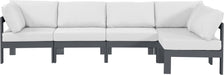 Nizuc - Outdoor Patio 5 Piece Modular Sectional With Gray Frame - Simple Home Plus