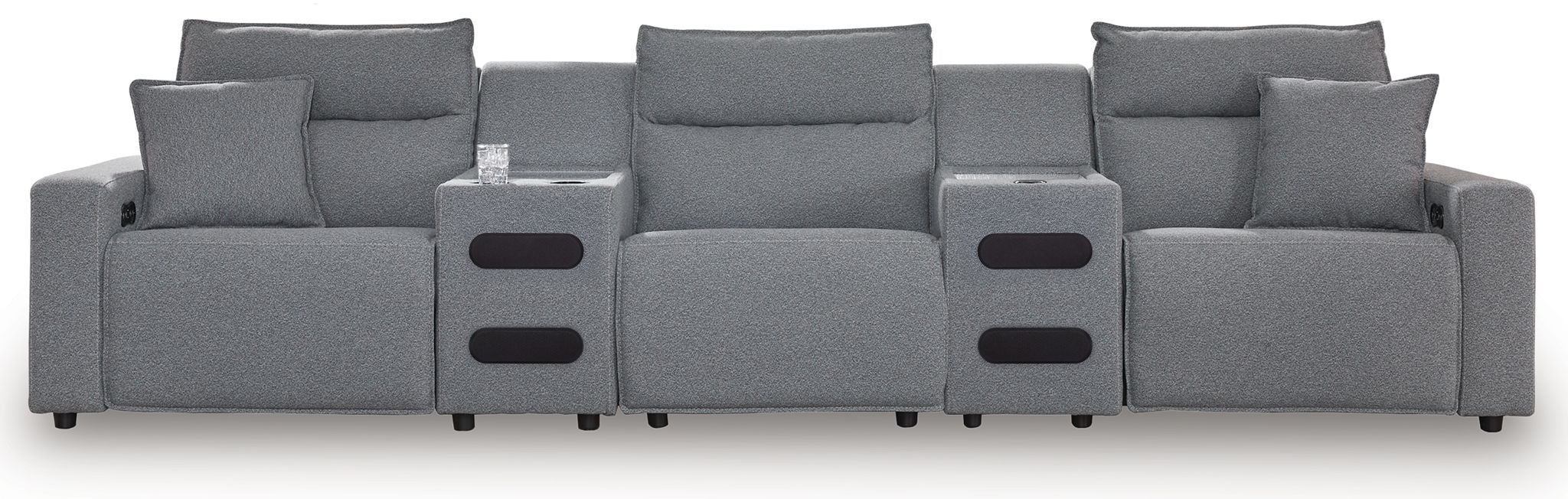 ModMax II - Salt And Pepper - Reclining Sectional - Simple Home Plus