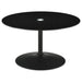 Ganso - Round Metal Coffee Table With Tempered Glass Top - Simple Home Plus