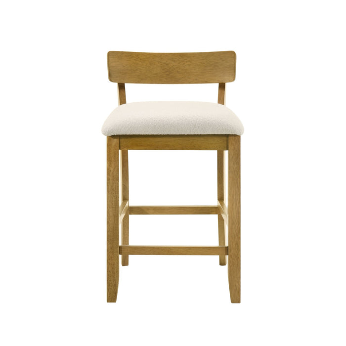 Merie - Modern Transitional Wood Counter Height Kitchen Bar Stool - Simple Home Plus