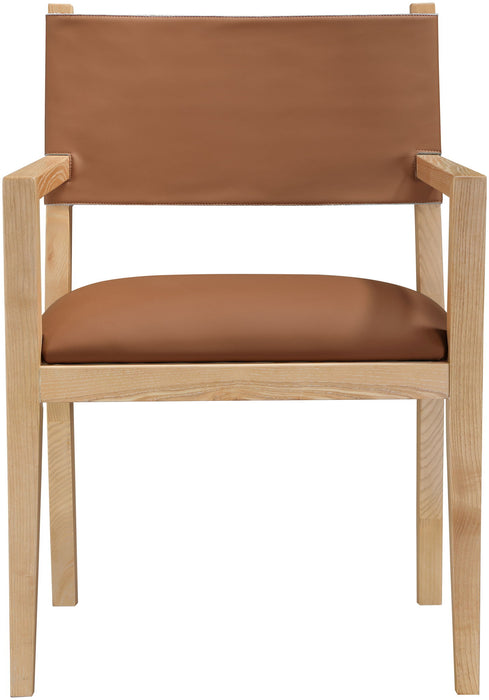 Avon - Vegan Leather Dining Arm Chair - Simple Home Plus