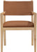 Avon - Vegan Leather Dining Arm Chair - Simple Home Plus