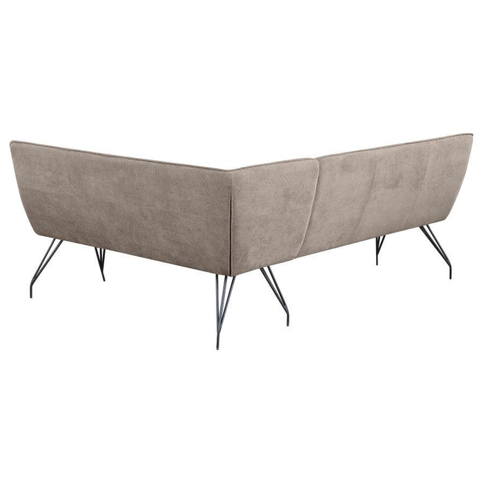 Dodson - Fabric Upholstered L-Shaped Nook Dining Bench - Simple Home Plus