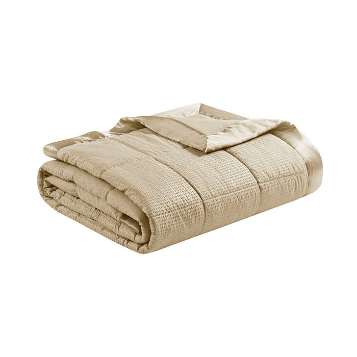 Cambria Premium Oversized Hypoallergenic Down Alternative Blanket With 3M Moisture Treatment - Taupe - Simple Home Plus