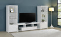 Jude - 3 Piece TV Entertainment Center - White High Gloss - Simple Home Plus