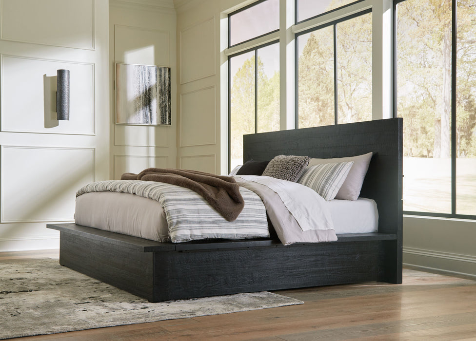 Londer - Black - California King Panel Bed - Simple Home Plus