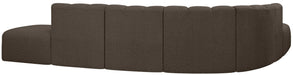 Arc - Boucle Fabric 7 Piece Corner Modular Sofa - Simple Home Plus