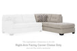 Mahoney - Raf Corner Chaise - Pebble - Simple Home Plus