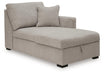 ModMax Luxe - RAF Corner Chaise With Storage - Flint - Simple Home Plus