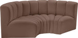 Arc - Faux Leather 3 Piece Modular U-Shaped Sofa - Simple Home Plus