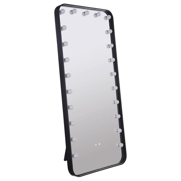 Canton - LED Standing Mirror With Speakers - Black - Simple Home Plus