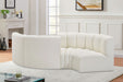 Arc - Faux Leather 4 Piece Curved Modular Sofa - Simple Home Plus