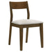 Almonte - Dining Chair Upholstered Seat (Set of 2) - Dark Brown - Simple Home Plus