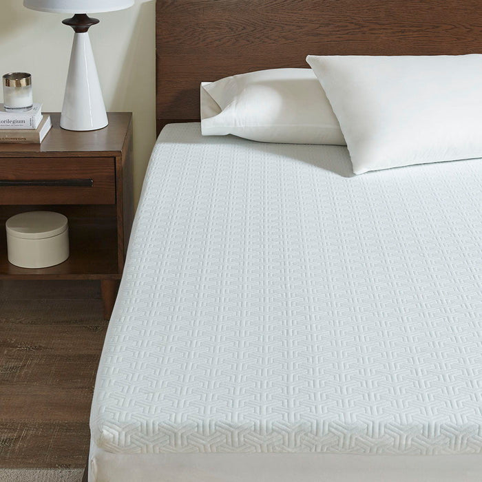 Gel Memory Foam Mattress Topper - White - Simple Home Plus