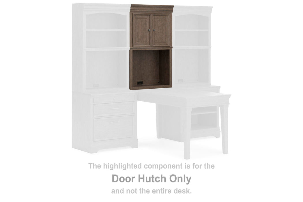 Janismore - Door Hutch - Weathered Gray - Simple Home Plus