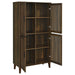 Elouise - 4 Door Engineered Wood Tall Accent Cabinet - Dark Pine - Simple Home Plus