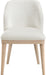 Valeo - Linen Textured Fabric Upholstered Dining Chair (Set of 2) - Painted Natural Base - Simple Home Plus