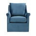 Deanna - Upholstered Swivel Accent Chair - Blue - Simple Home Plus