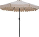 Amalfi - Patio Umbrella - White Base / Black Pole - Simple Home Plus