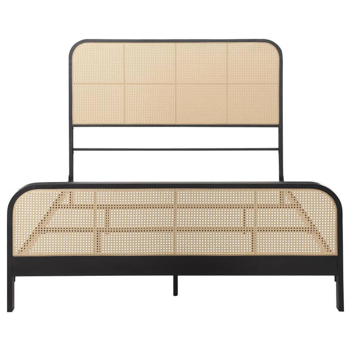 Lanewood - Open Cane Rattan Metal Bed - Simple Home Plus