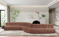 Arc - Faux Leather 8 Piece Curved Modular Sofa - Simple Home Plus