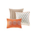 Tangiers - 6 Piece Reversible Coverlet Set - Orange - Simple Home Plus