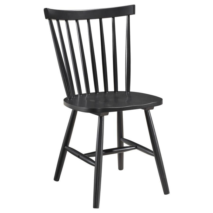 Hollyoak - Windsor Wood Dining Side Chair (Set of 2) - Black - Simple Home Plus