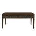 Kenna - Fluted 2 Drawer Coffee Table - Brown - Simple Home Plus