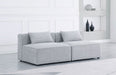 Cube - Linen Modular 2 Seat Armless Sofa - Simple Home Plus