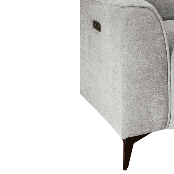 Madison - Power Recliner - Med Gray - Simple Home Plus