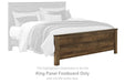 Trinell - King Panel Footboard - Brown - Simple Home Plus