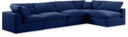Comfy - 5 Piece Velvet Modular Sectional - Simple Home Plus
