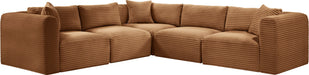 Shaggy - Fabric 5 Piece Modular Corner Sectional - Simple Home Plus
