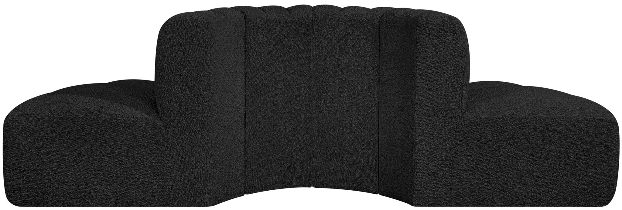 Arc - Boucle Fabric 4 Piece Modular Sofa - Simple Home Plus