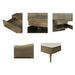 Clark - Queen Platform Bed Frame With Live-Edge Headboard And Built-In Nightstands / Drawers - Dark Brown - Simple Home Plus