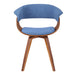 Summer - Modern Chair - Walnut Wood - Simple Home Plus