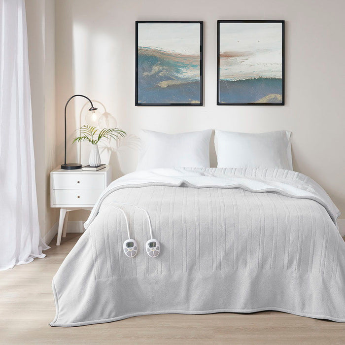King Comfort Heated Blanket - Light Gray - Simple Home Plus