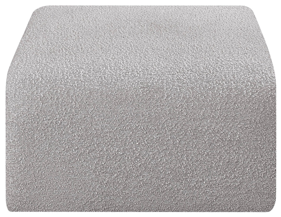 Arc - Boucle Fabric Ottoman - Simple Home Plus