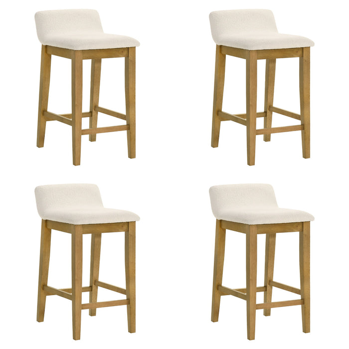 Annikah - Modern Transitional Wood Counter Height Kitchen Bar Stool - Simple Home Plus