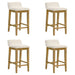 Annikah - Modern Transitional Wood Counter Height Kitchen Bar Stool - Simple Home Plus