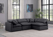 Indulge - Faux Leather 4 Piece Modular Sectional - Simple Home Plus