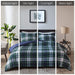 Parkston - 3M Scotchgard Down Alternative All Season Comforter Set - Navy - Simple Home Plus