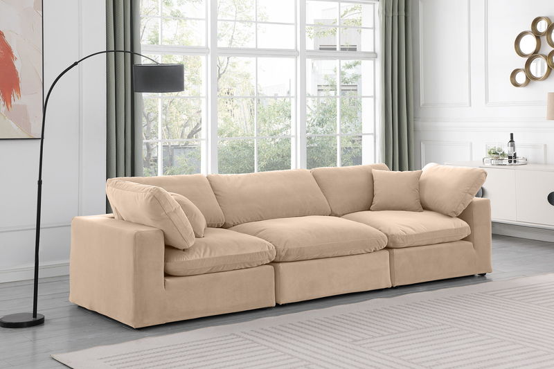 Comfy - Velvet Modular Sofa 3 Seats