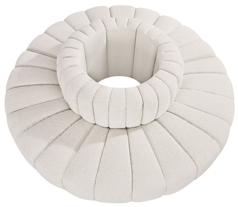 Arc - Boucle Fabric 8 Piece Round Modular Sofa - Simple Home Plus