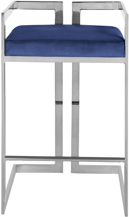 Ezra - Stool with Chrome Legs (Set of 2) - Simple Home Plus