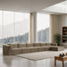 Shaggy - Fabric 6 Piece Modular Sectional With Chaise - Simple Home Plus