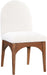 Waldorf - Boucle Dining Side Chair With Brown Legs - Simple Home Plus